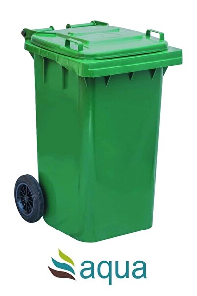 Aqua Cey Yeşil Çöp Konteyneri 120 Lt