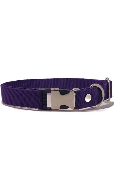 Pompiti Comfortable Adjustable Purple Collar for Small/Large Dogs - 2cm Most Size Collar