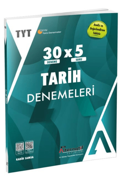 Genel Markalar TYT 30x5 Tarih Branş Denemeleri / Kadir Samsa / Alternatif Yay...