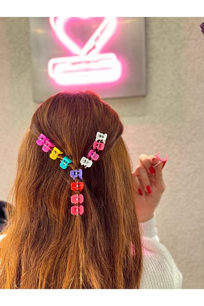 PREGIO 20 Pieces Colorful Medium Size Anti-Slip Tight Peg Hair Clip