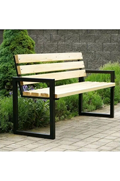 A&N Dekor Metal & Ahşap Bank – Oturak - Sırt Yaslamalı(KOLÇAKLI) - 138x50x45(...