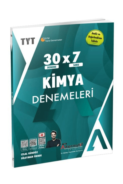 Alternatif Yayıncılık TYT Kimya Denemeleri / Kolektif / Alternatif Yayıncılık...