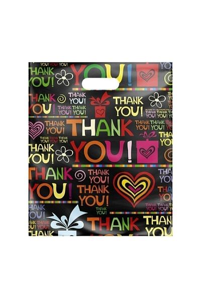 ECOPLAST Reinforced Printed Shop Bag 50 Pieces 33X45 Flying Balloon Pattern