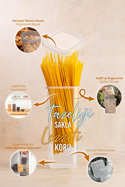 Vienev Set of 15 White Food and Spice Storage - Airtight Container