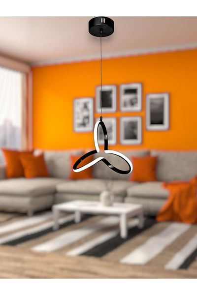 neeko Clower Modern Pendant Lamp Led Chandelier Black Case - White Light