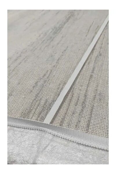 armolin Açık Mavi Çiçekli Desen Lastikli Halı Örtüsü (Süngerli) HOarm-743