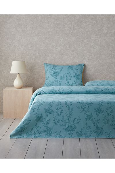 English Home Set cuvertură de pilota dublă din bumbac Natures Palette 200x220 cm Muștar-verde