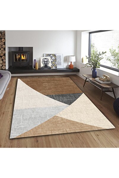 armolin Husă de covoare elastică cu model asimetric maro (fără burete) SZZ-952