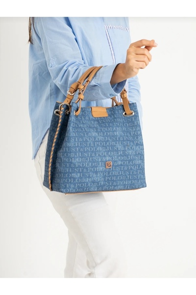 Just Polo Women's Handmade Large Size 5 Compartment Braided Casual Model Shou...