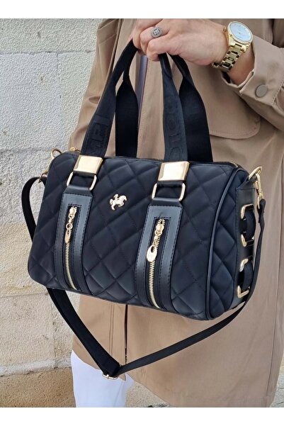 Just Polo حقيبة يد وكتف نسائية مبطنة من ميامي بولو مقاس كبير TYC073823