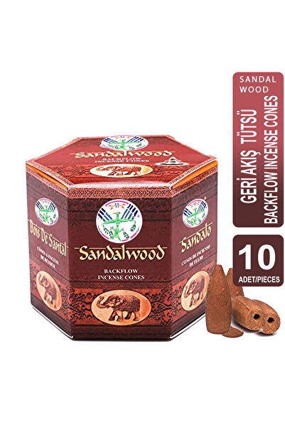 Hem Geri Akışlı Tütsü Konileri (10 adet) - Sandalağacı Backflow, Zen Geri Akı...