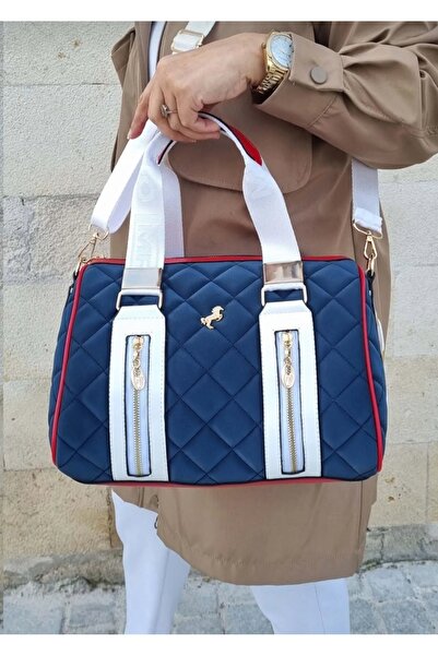 Just Polo حقيبة يد وكتف كبيرة الحجم مبطنة للنساء من بولو موديل TYC 073823