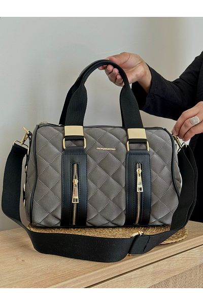 Just Polo Justpolo Women's Quilted Large Size Hand and Shoulder Cylinder Model Bag Tyc 073823