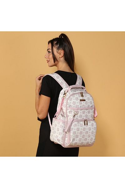 MY Collection 7300 Oeste Leather Mother Baby Care Backpack