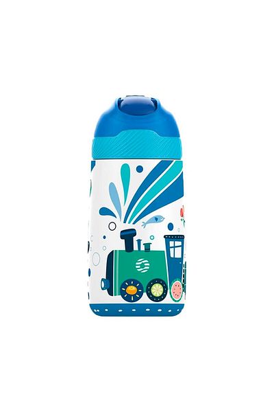 Vagonlife 350ml. Steel Flask with Straw Vgn2055 Blue