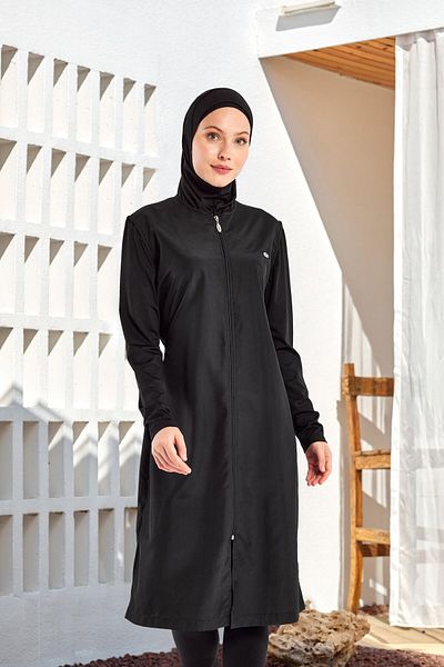 Adasea Бански костюм с дълъг ръкав и хиджаб Thandie Battal 1302-P