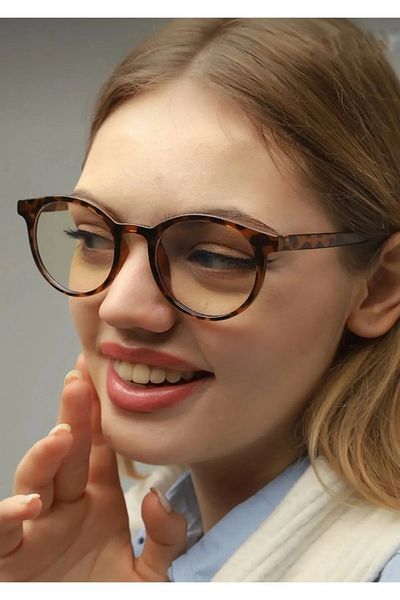 Della Pianto Leopard Blue Light Protective Glasses