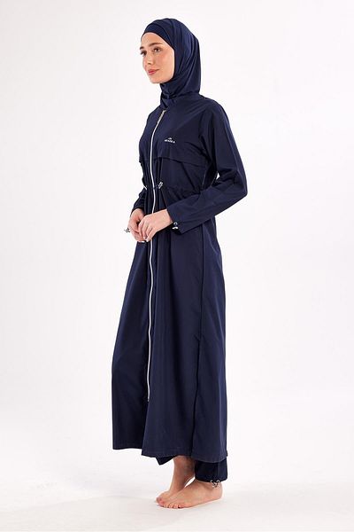 Adasea Chaand Battal Long Sleeve Hijab Swimsuit 1505-P