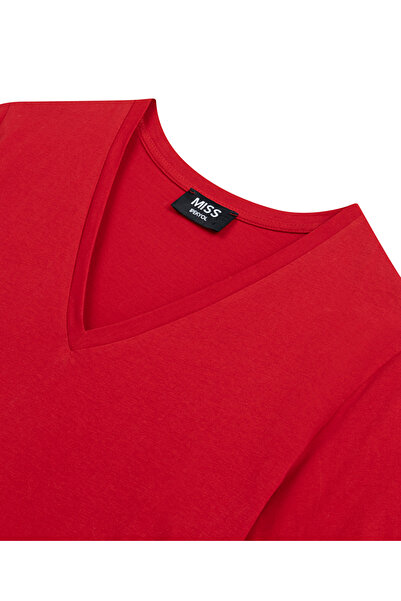 MISS IPEKYOL V-neck basic t-shirt
