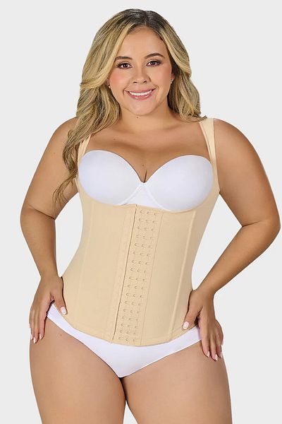 Dr. Fitto Latex Waist Support Slimming Firming Postpartum Latex Corset with Straps Steel Underwire