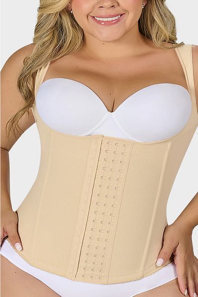 Dr. Fitto Latex Waist Support Slimming Firming Postpartum Latex Corset with Straps Steel Underwire