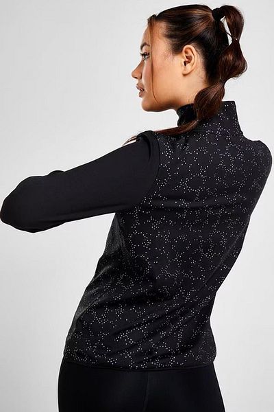 Nike Dri Fit Swift Element 1/4 Zip Running Γυναικείο φούτερ με αντανακλαστικό φερμουάρ μαύρο