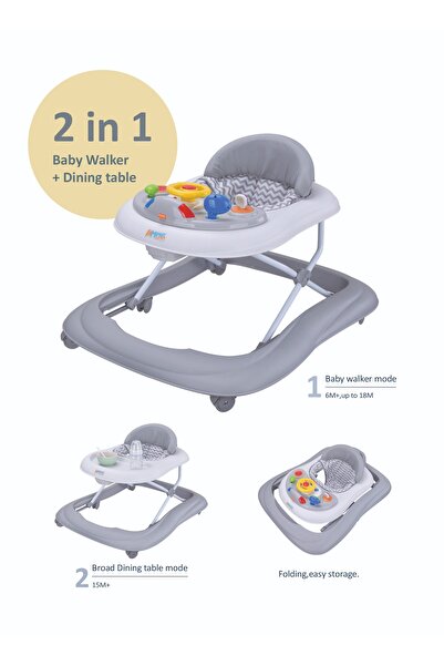 Fun Moment مشاية أطفال قابلة للطي مع مقعد مبطن ناعم