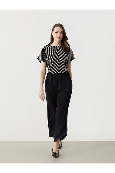 LC Waikiki Plain Aerobin Women's Trousers with Elastic Waist