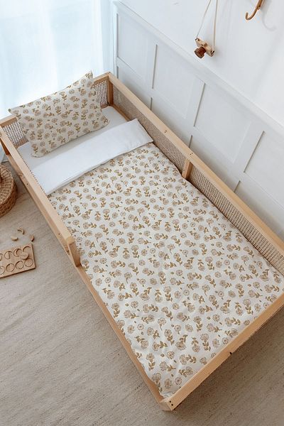 Tuğba Kuğu Tiny Flowers Duvet Cover Set for Montessori - 100X200 Iconic Series