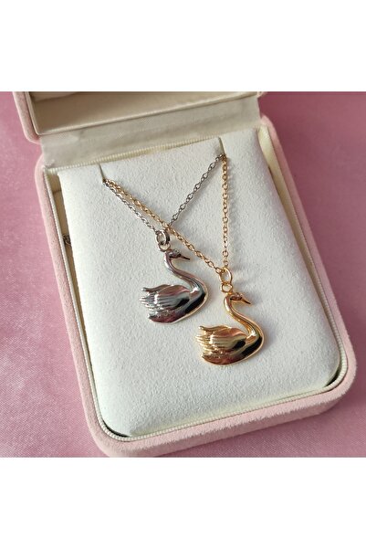 Reory Accessory Odette Kuğu Kolye - Altın Kaplama