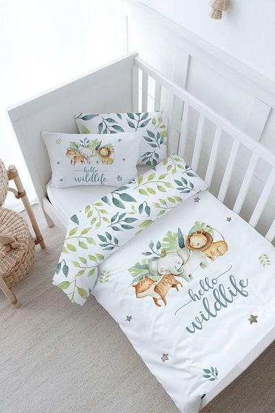 Tuğba Kuğu Safari Animal Baby Duvet Cover Set - 100X150 (for Baby Series)