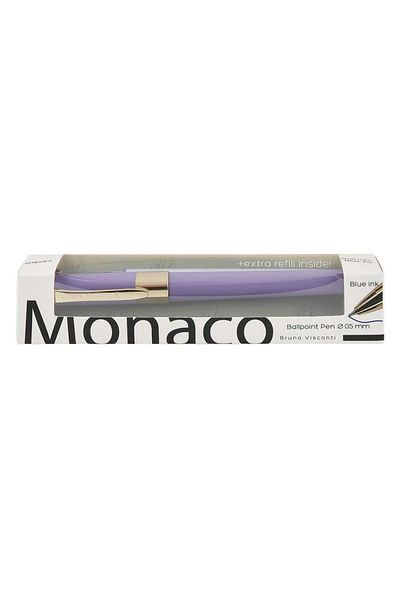 Bruno Visconti Monaco Ballpoint Pen 0.5 Mm. Blue Special Box with Spare Gift
