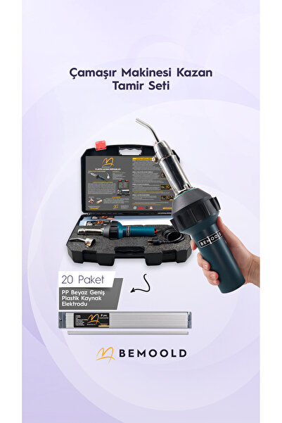 BEMOOLD Çamaşır Makinesi Kazan Tamir Seti- BM40 Plastik Kaynak Makinesi+20 Pa...