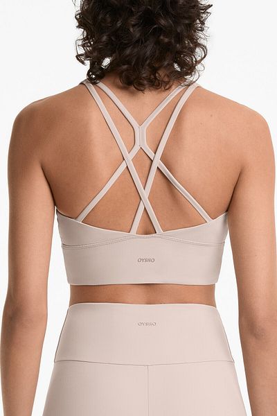 Oysho Medium-support comfortlux sports bra with cups