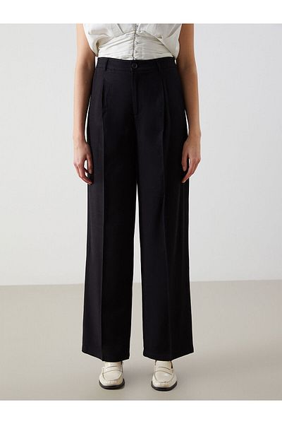 LC Waikiki Loose Fit Linen Blended Women's Trousers