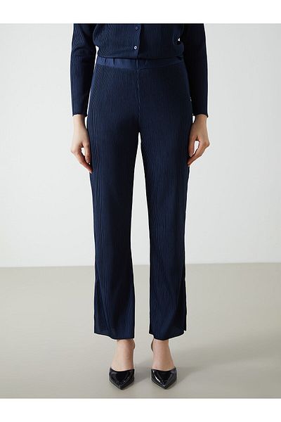 LC Waikiki Elastic Waist Textured Women's Trousers