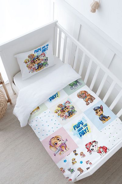 Tuğba Kuğu Colorful Dogs Cartoon Duvet Cover Set - Baby Size (100X150)