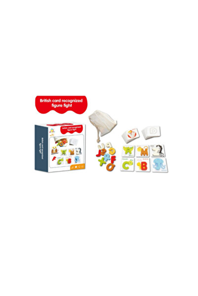 Babylove بطاقات خشبية لأحرف الأبجدية الإنجليزية والألغاز للتعليم المبكر. 33-2237