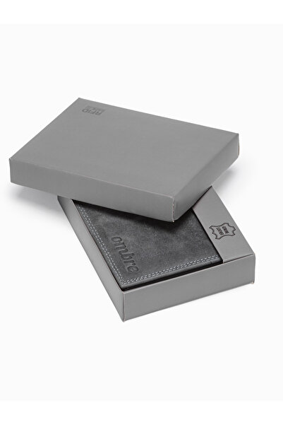 OMBRE Pánská kožená peněženka - černá A092