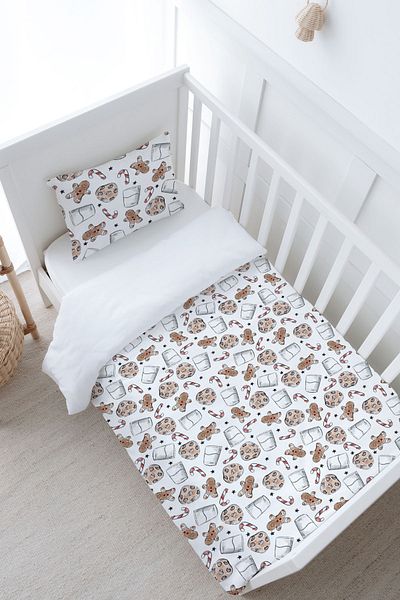 Tuğba Kuğu Iconic Cookie and Milk Series Baby Size Duvet Cover Set - 100X150