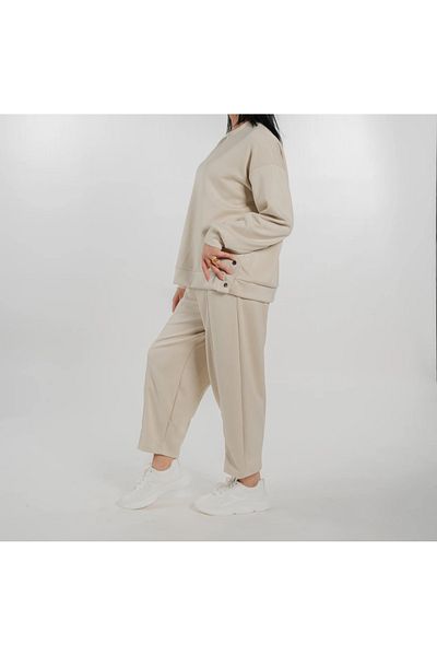 ZARİFSTORE ZARIF Sweatshirt Top and Bottom Tracksuit Set scoba