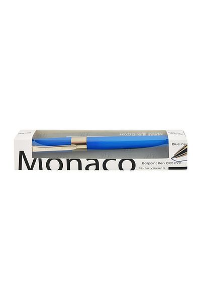 Bruno Visconti Monaco Ballpoint Pen 0.5 Mm. Blue Special Box with Spare Gift