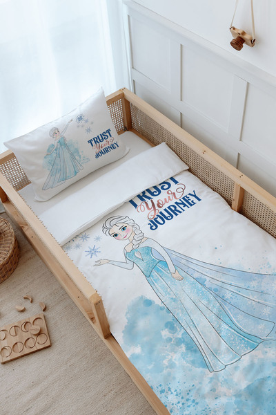 Tuğba Kuğu Montessori Nevresim Takımı (100x200) - Cartoon Serisi - Elsa