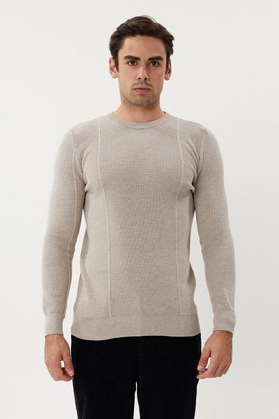 Twister Jeans ET 3633 Crew Neck Steel Knit Ανδρικό Πλεκτό Πουλόβερ
