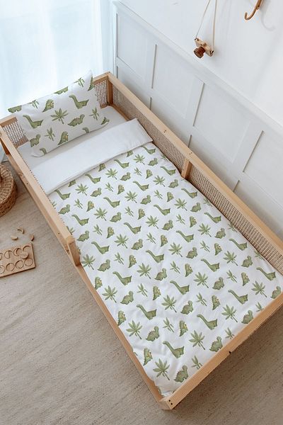 Tuğba Kuğu Green Montessori Duvet Cover Set - 100X200 Iconic Series