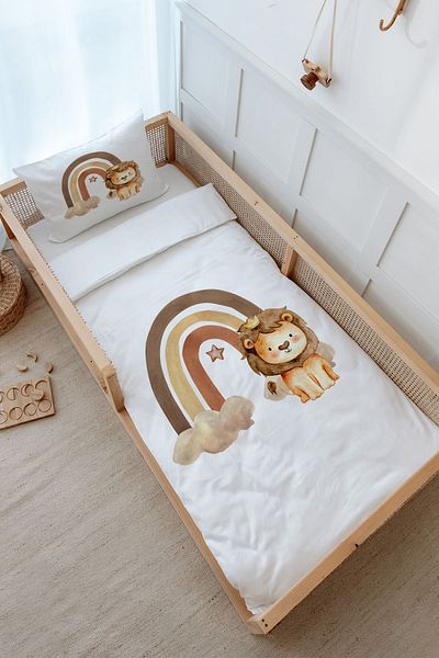 Tuğba Kuğu Montessori Duvet Cover (100X200) - Iconic Series - Vintage Lion