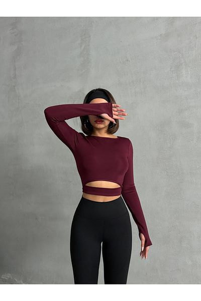 Miss Prova Crop Sports Top with Big Toe Holes - Missbl2514
