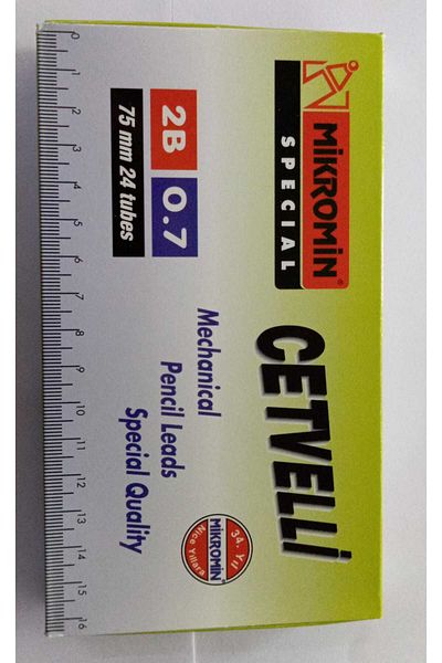Mikro Pack of 2B - 24 Tubes M-750 with 0.7 75mm Min Ruler