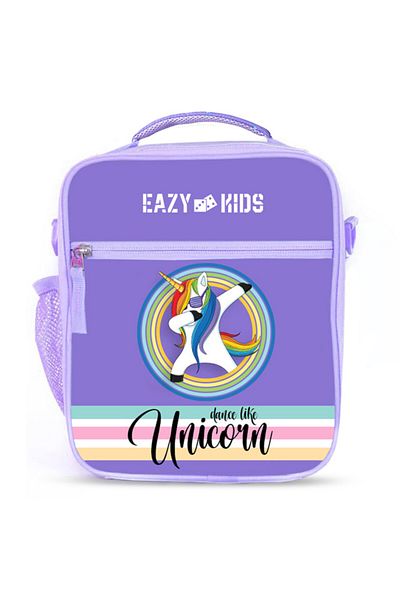 Eazy Kids حقيبة غداء بنتو - يونيكورن - أرجواني