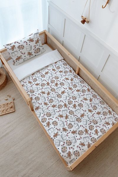 Tuğba Kuğu Montessori Iconic Duvet Cover Set - Cookie and Milk Series (100X200)